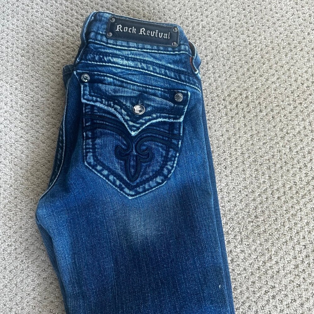 Rock Rivival Jeans, Sz 29/inseam 30 Low Rise